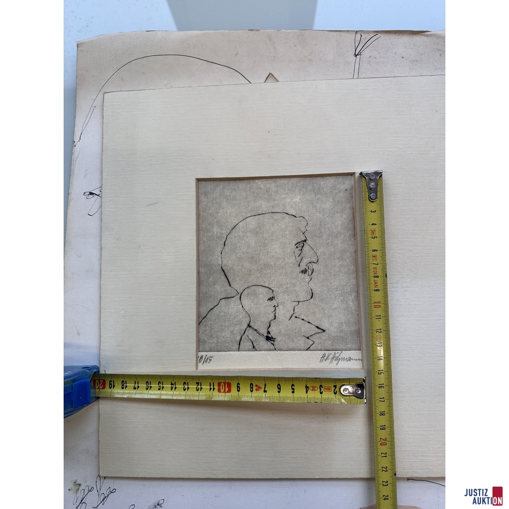 Bild ohne Titel 13x13 cm Radierung