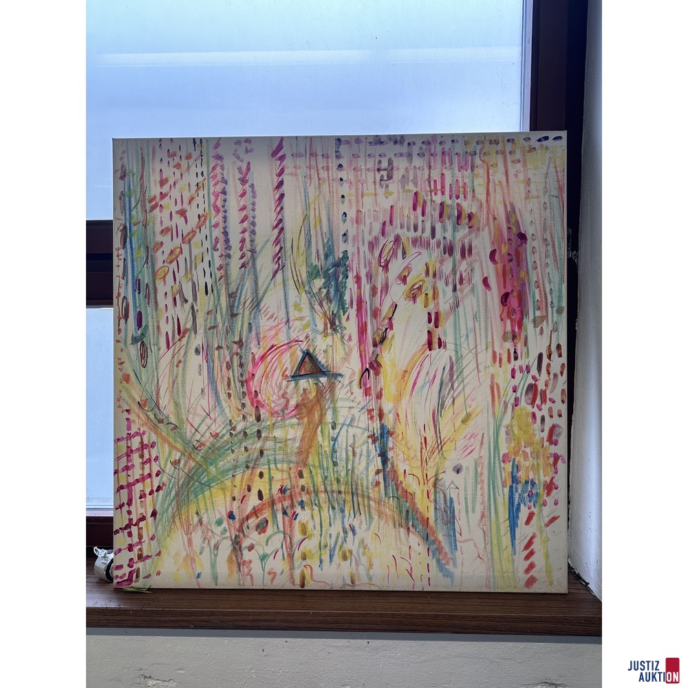 Bild Montagsnachmittagsträume 90x90 cm Gouache