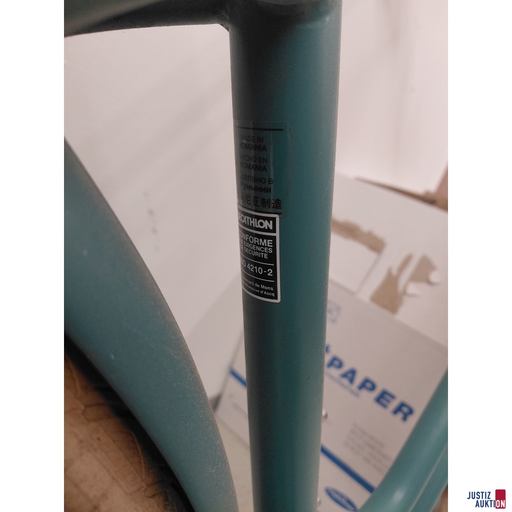 City Bike Decathlon Marke Elops Type 520 LF Farbe t&uuml;rkis&sol;gr&uuml;n