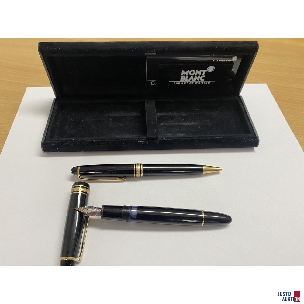 Füller + Kugelschreiber mit Etui