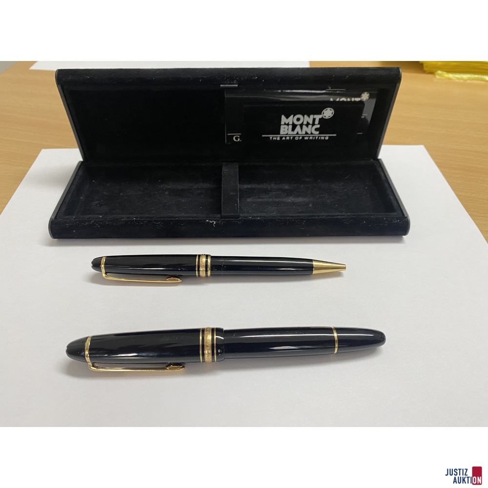 Füller + Kugelschreiber mit Etui