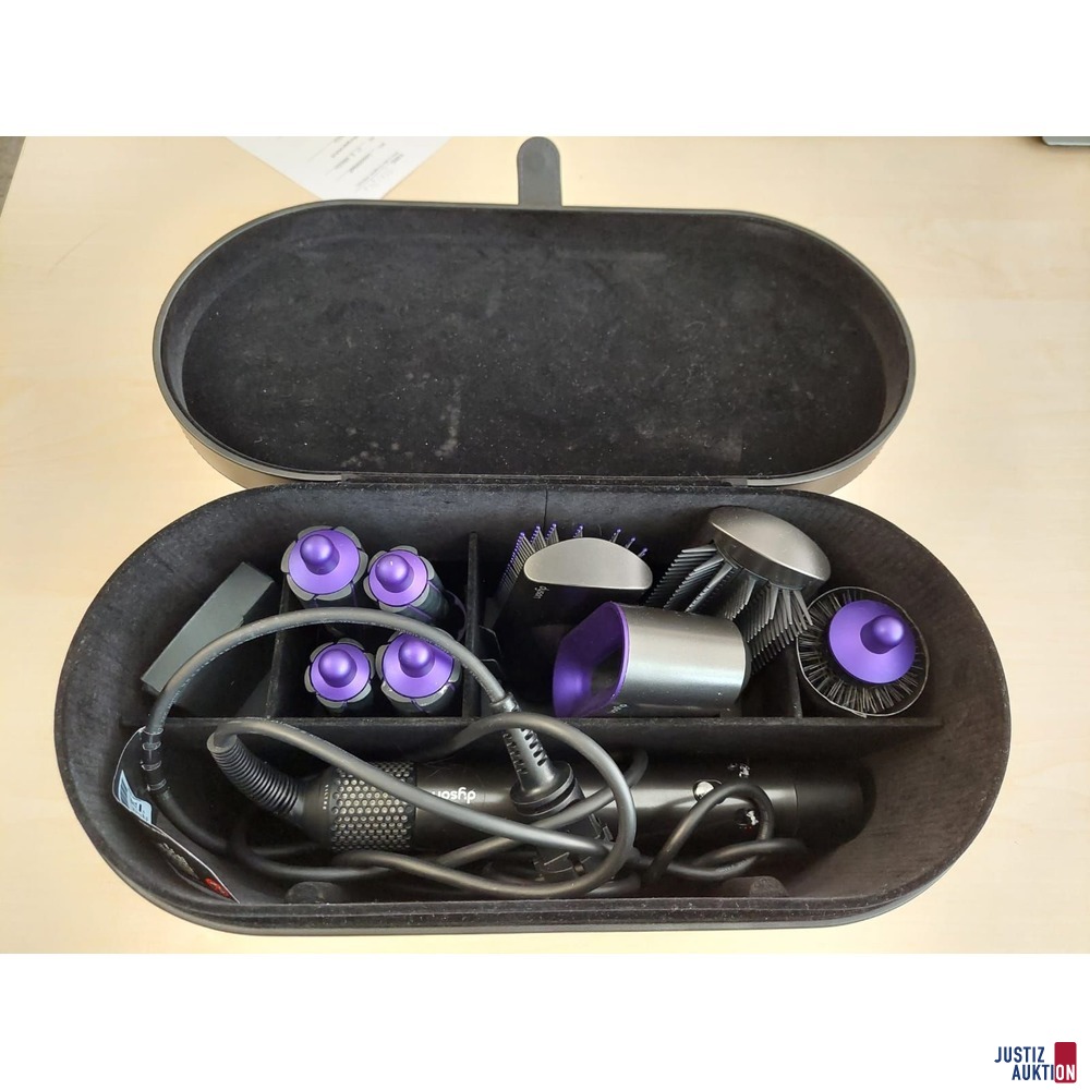 Dyson Lockenstab in Box samt Zubehör - E8S-EU-PNJ2451A
