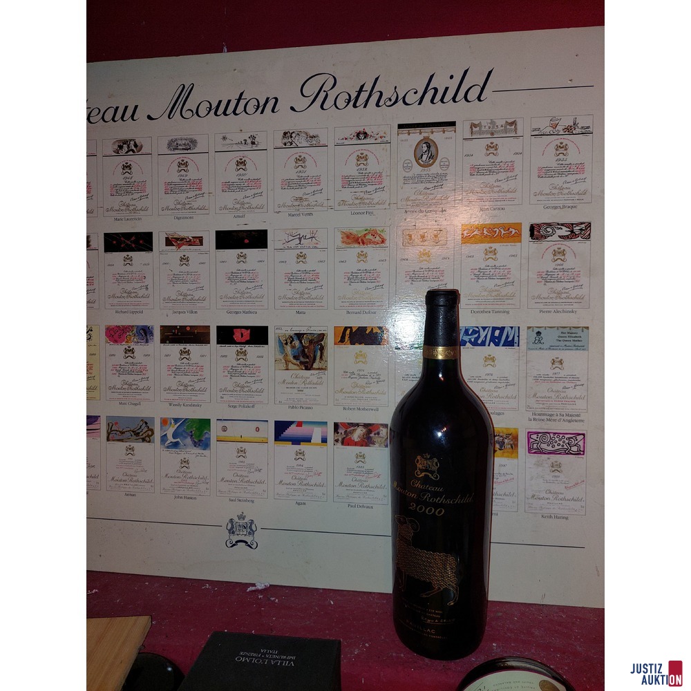 1494 diverse Flaschen Wein