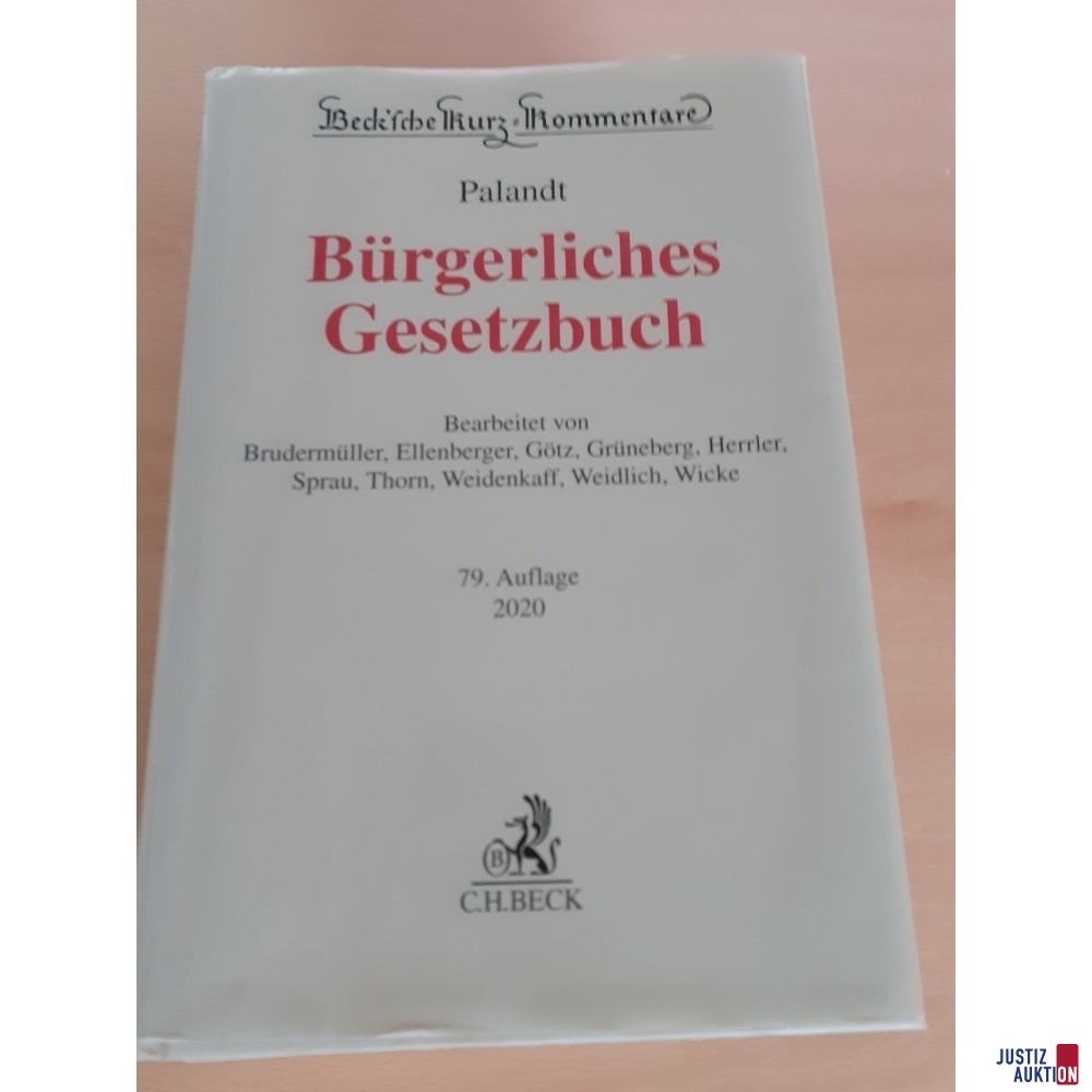 Palandt Bürgerliches Gesetzbuch 79. Auflage