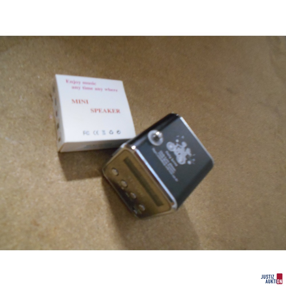 schwarzer Mini-Speaker