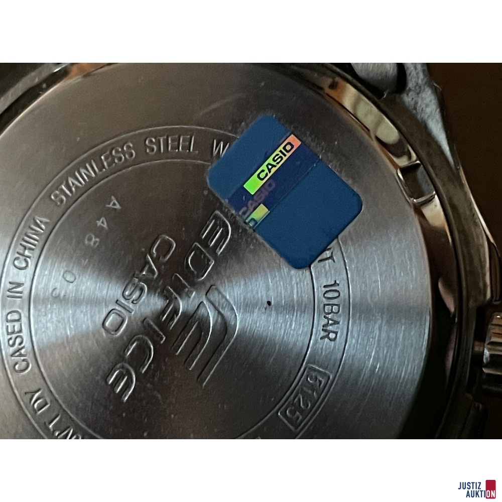 Casio Herrenarmbanduhr Rückseite 2