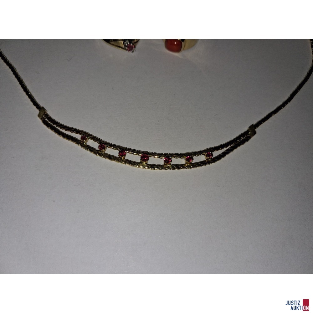 Schmuck Ketten&sol;Ringe 7-teilig