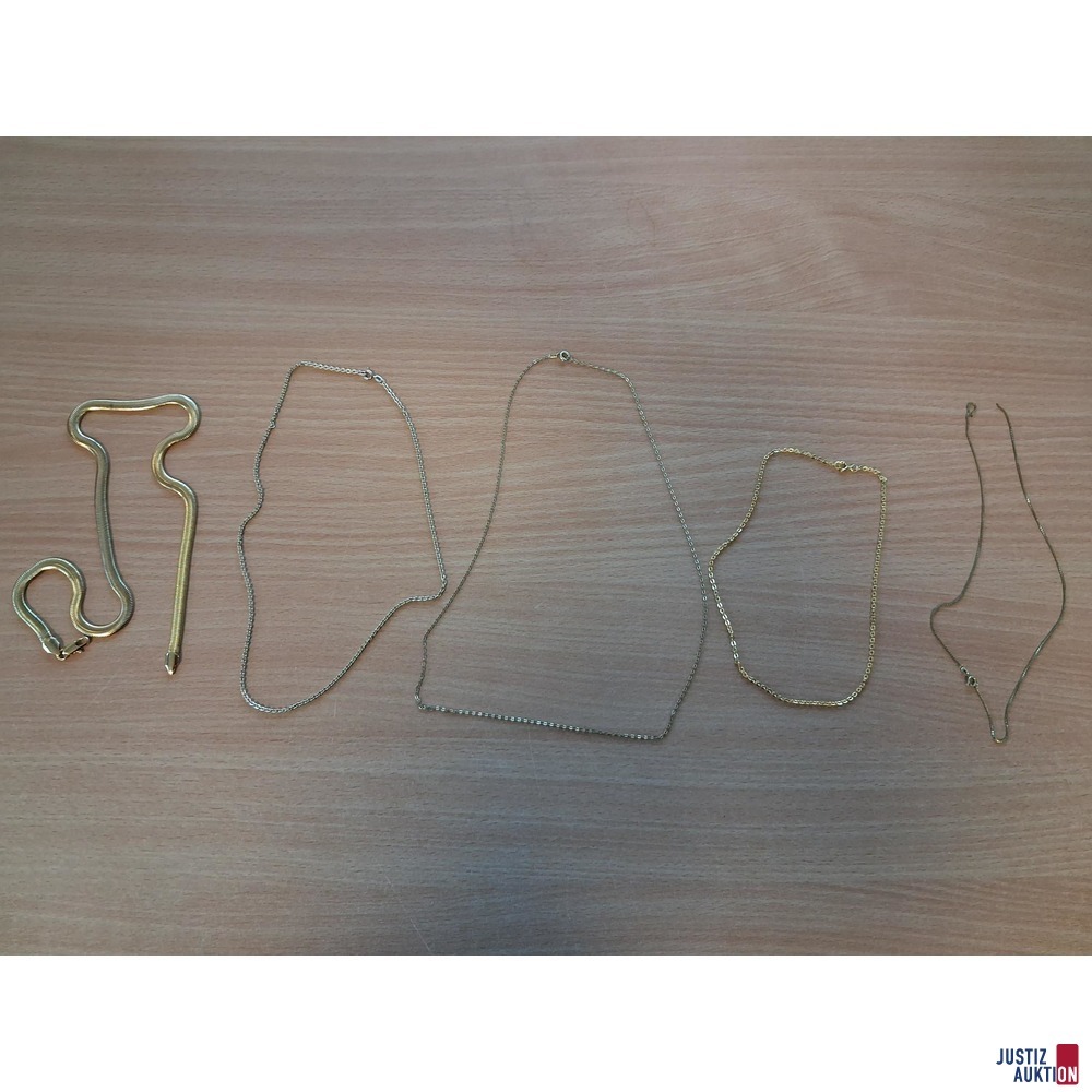 5 Ketten Modeschmuck