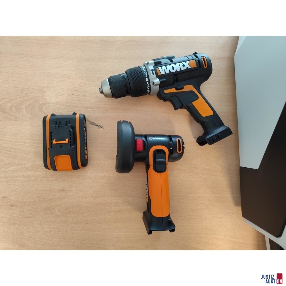 Akku-Schlagbohrmaschine und Mini Winkelschleifer