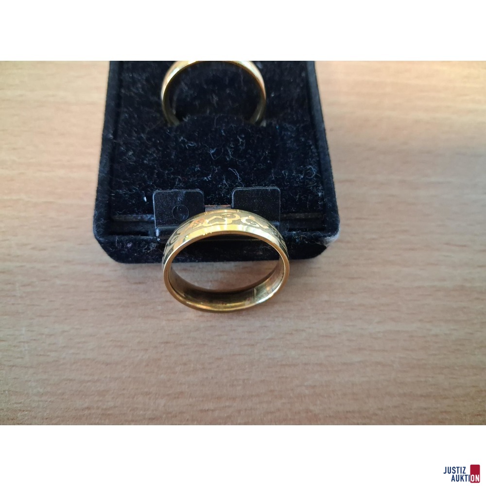 2x Ringe Modeschmuck 2- teilig&period;
