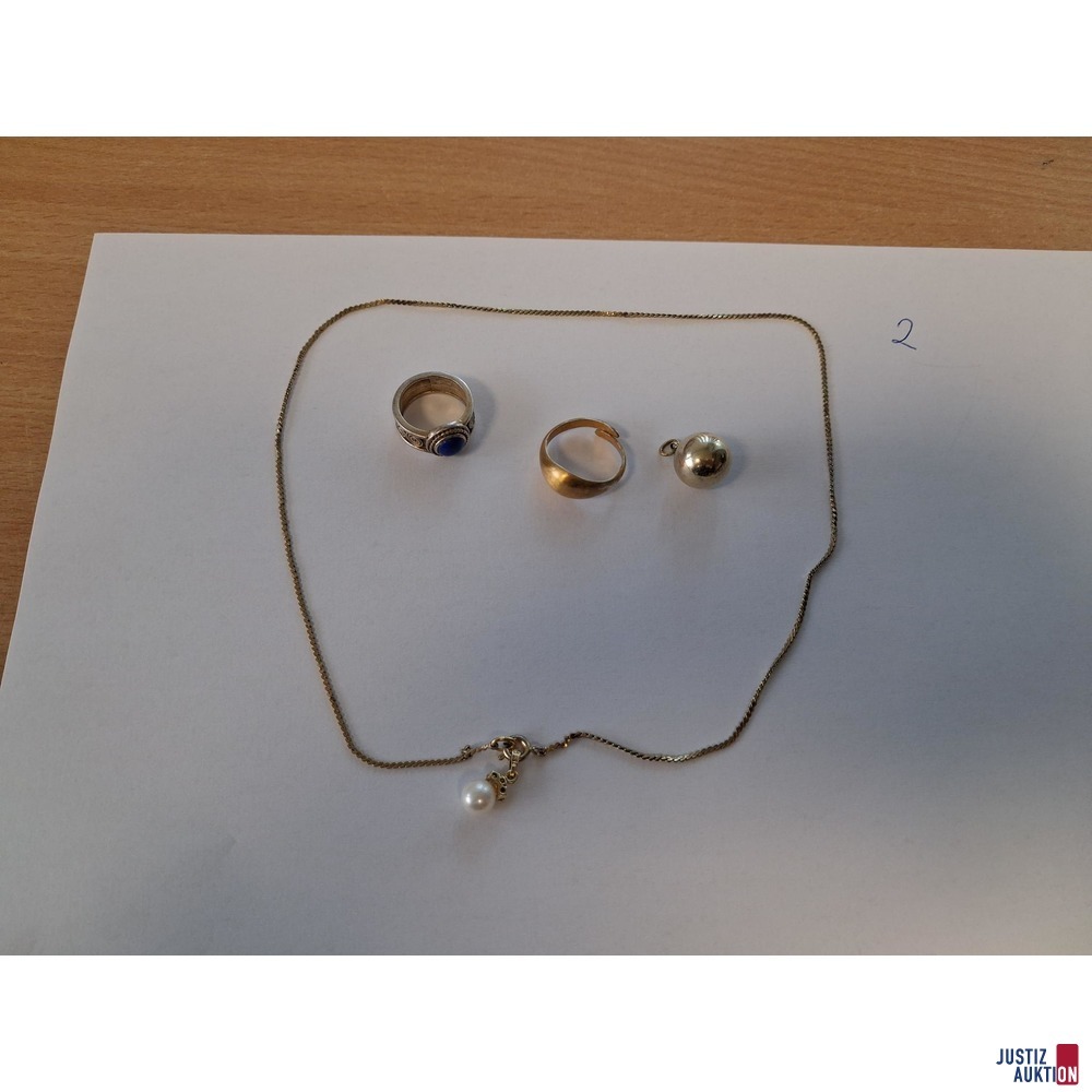 Schmuck Ketten&sol;Ringe 7-teilig