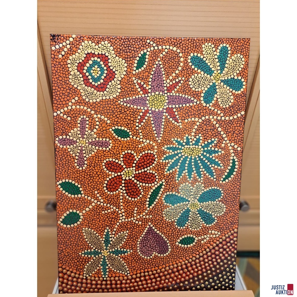 Bild Acryl auf Leinwand Blumenwiese