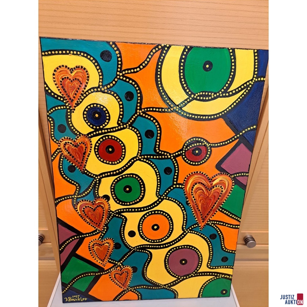 Bild Acryl auf Leinwand Wege des Herzens