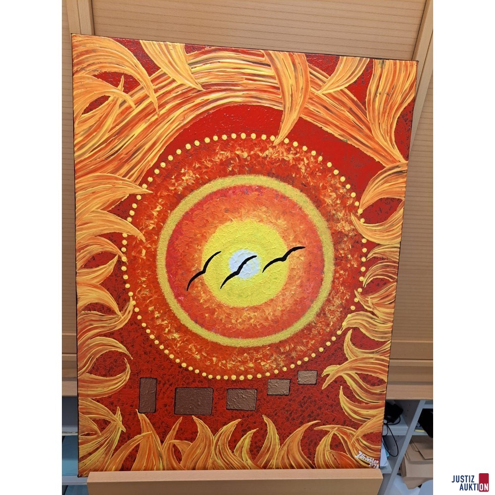 Bild Acryl auf Leinwand Sonnenaufgang