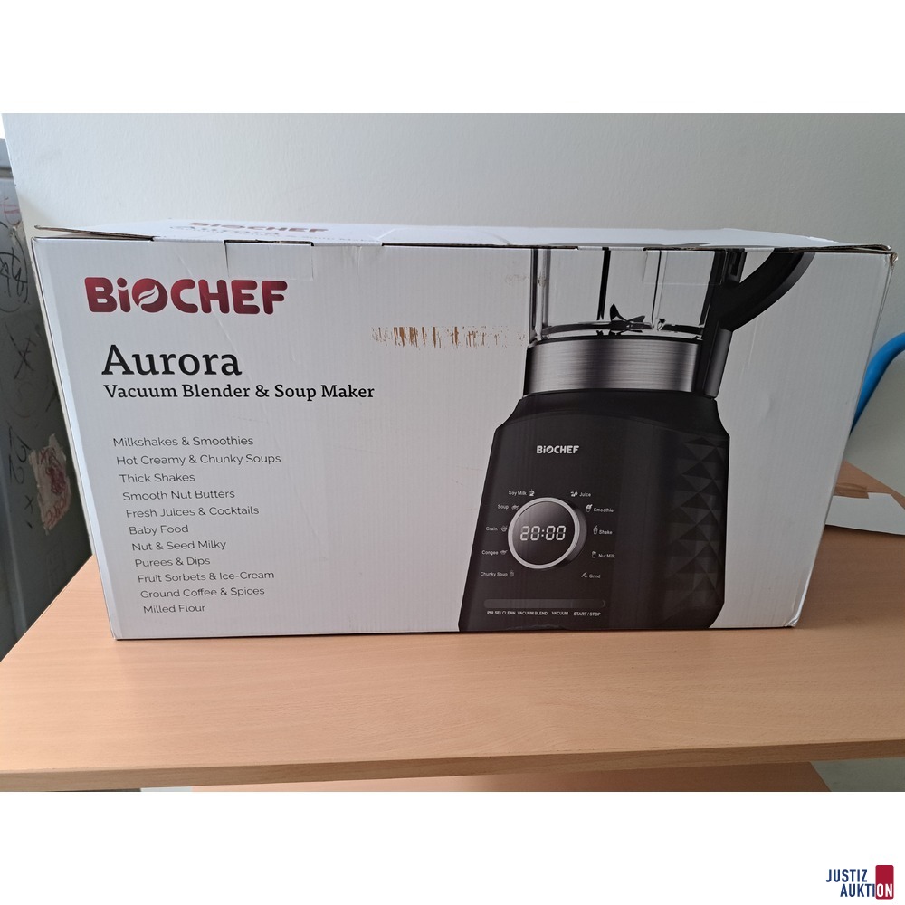 Biochef Aurora Vacuum Blender &amp; Soup Maker - Originalverpackt