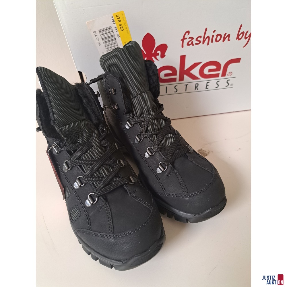 Damenstiefel Rieker schwarz Größe 38 NEU