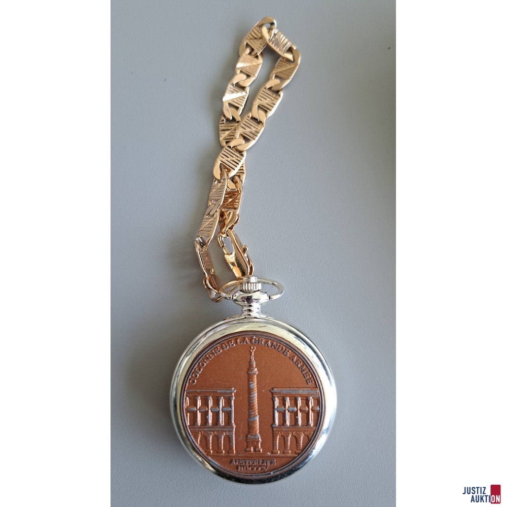 Taschenuhr antik Silber/Bronzefarben