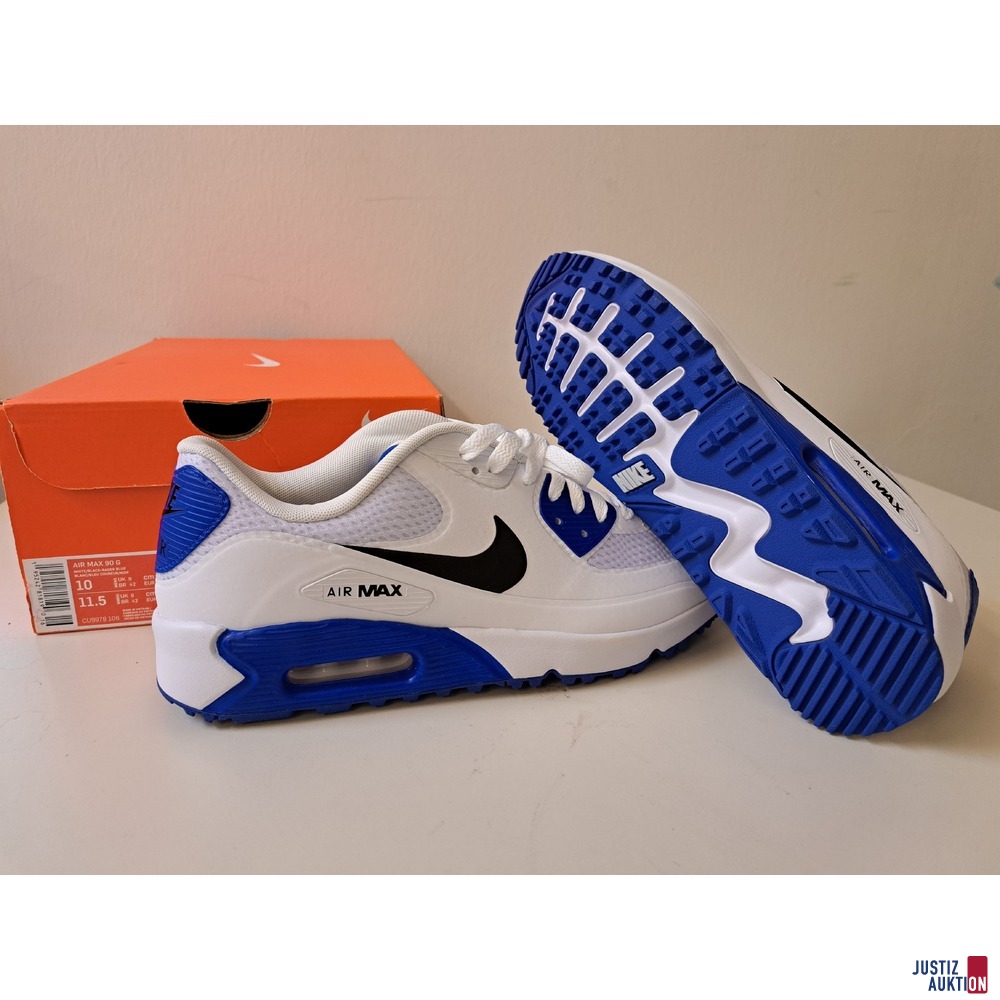 2 Paar Nike AirMax Größe 44 hellgrau und weiß/blau