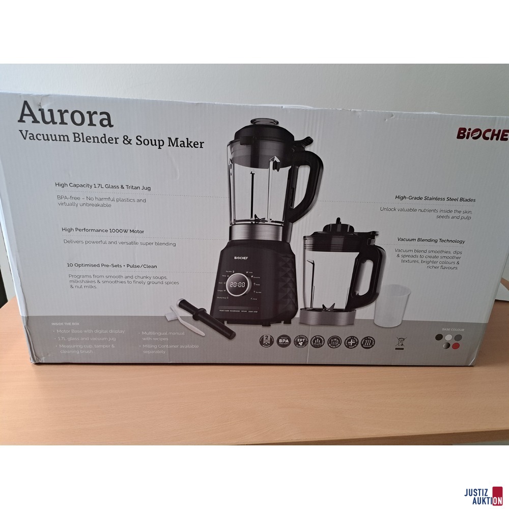 Biochef Aurora Vacuum Blender &amp; Soup Maker - Originalverpackt