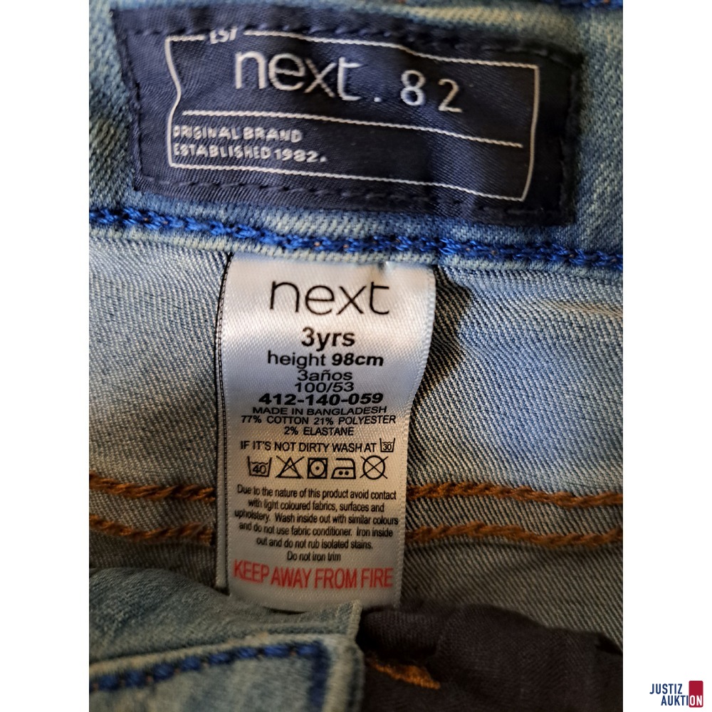 Kinderjeans „Next“ kurz Größe 82