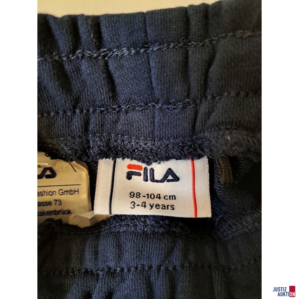 Fila Jogginghose Kinder kurz dunkelblau Größe 98-10