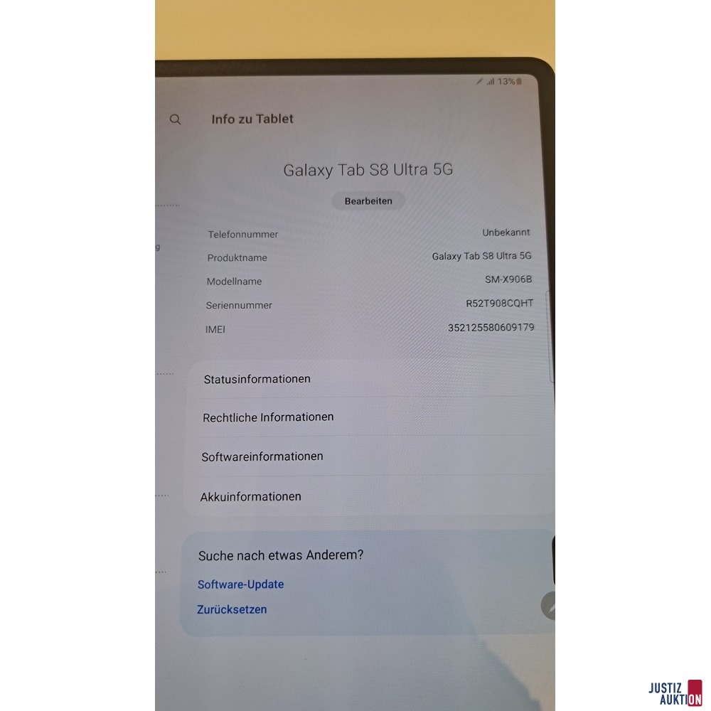 Samsung Tablet SM-X096B Galaxy S8 Ultra 5G