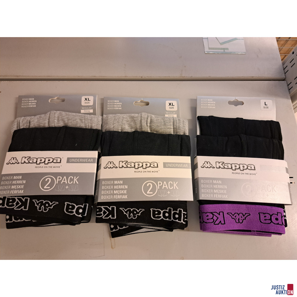 3&nbsp;Packungen KAPPA Unterhose &lpar;6 St&uuml;ck&rpar; Gr&ouml;&szlig;e 1x L&comma; 2 x XL NEU