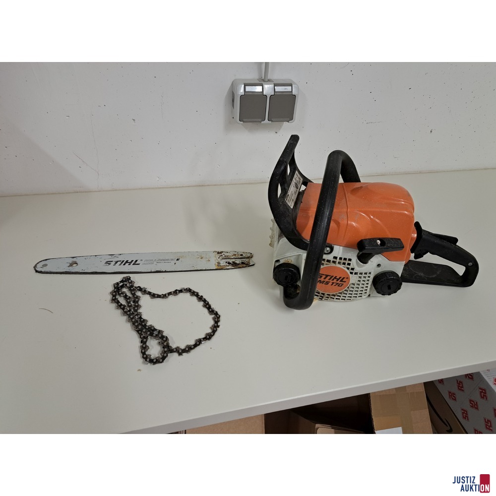 Motorsäge der Marke Stihl MS 170 gebraucht/Gebrauchsspuren vorhanden