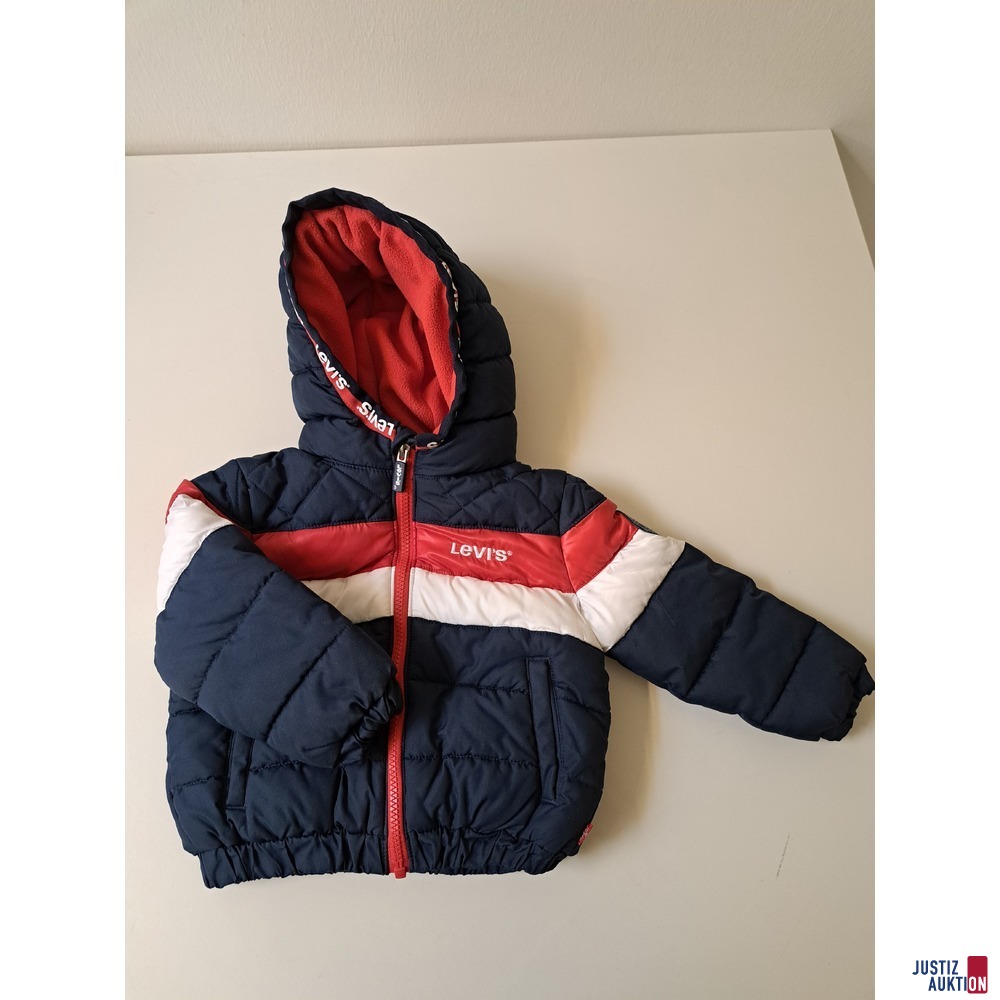 Levi‘s Winterjacke Kinder Größe 86 blau/rot/weiß