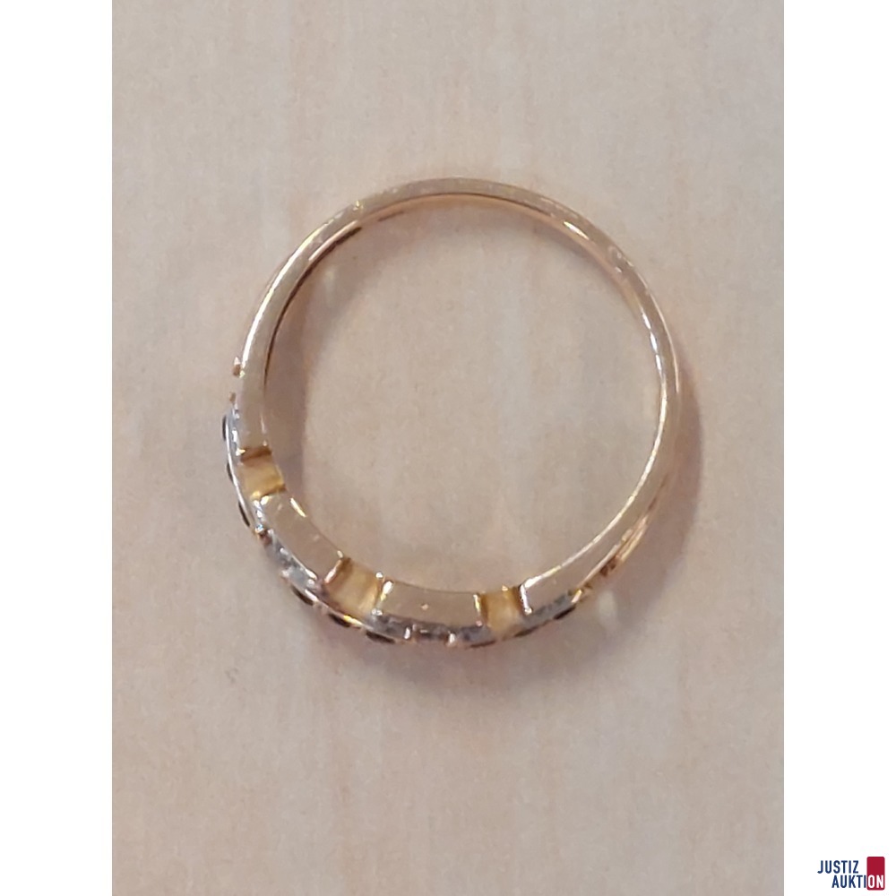 Damenring Ringgröße 58 Gewicht 3,0 g rosegold