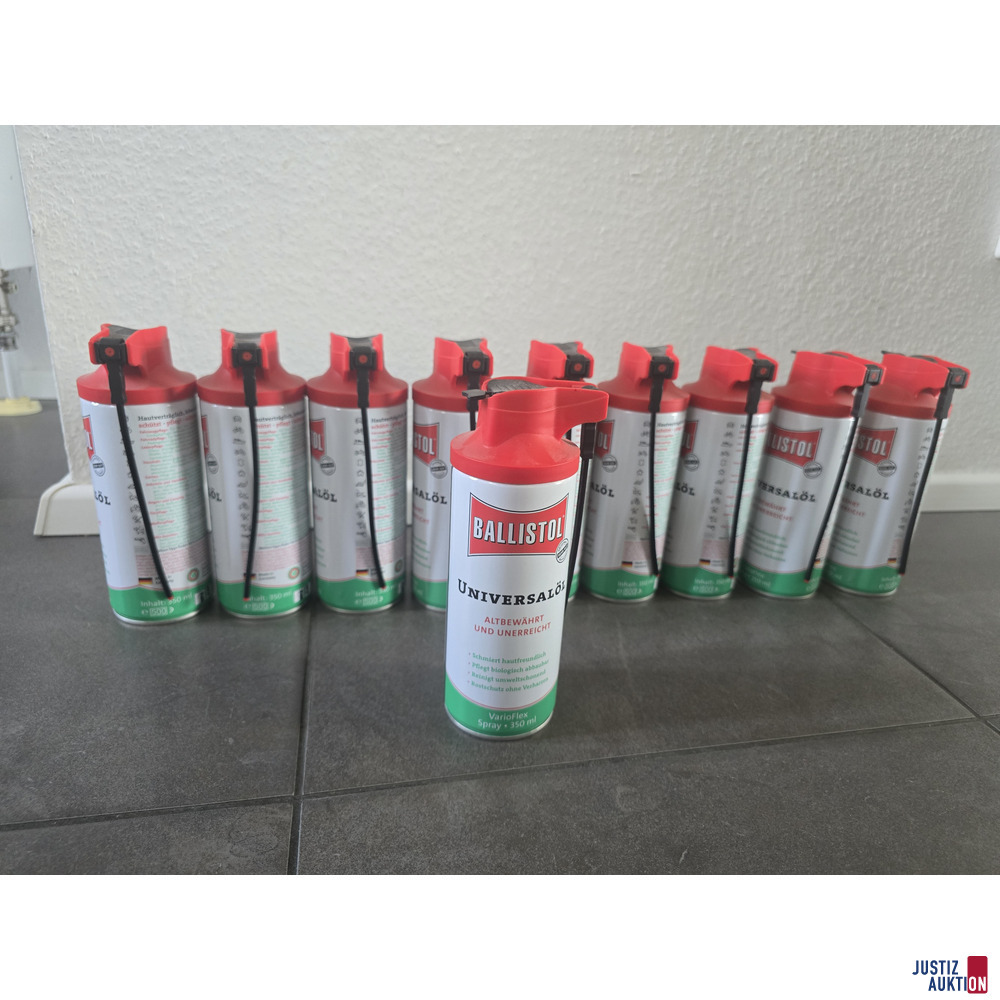 10x Ballistol Universalöl VarioFlex Spray, je 350 ml – foto 3 – kavel bij Justiz-Auktion, Forchheim
