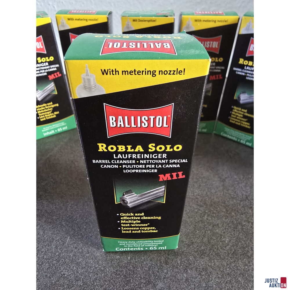 10x Ballistol Robla Solo MIL Laufreiniger, je 65 ml – foto 2 – kavel bij Justiz-Auktion, Forchheim