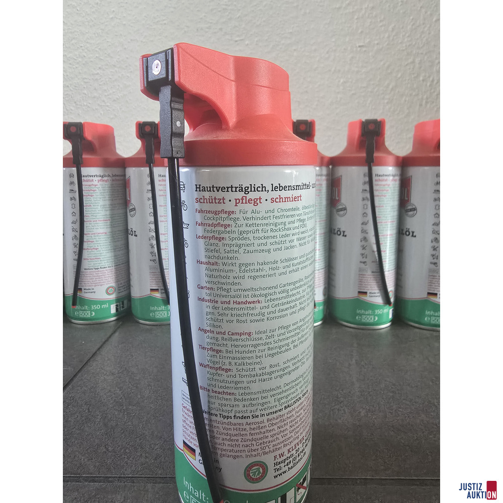 10x Ballistol Universalöl VarioFlex Spray, je 350 ml – foto 2 – kavel bij Justiz-Auktion, Forchheim