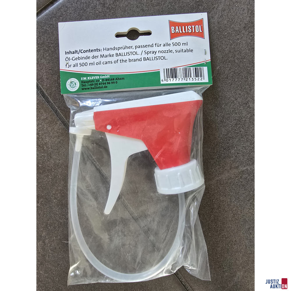 3 x Ballistol Universalöl à 500 ml mit 1x Handsprüher – foto 3 – kavel bij Justiz-Auktion, Forchheim