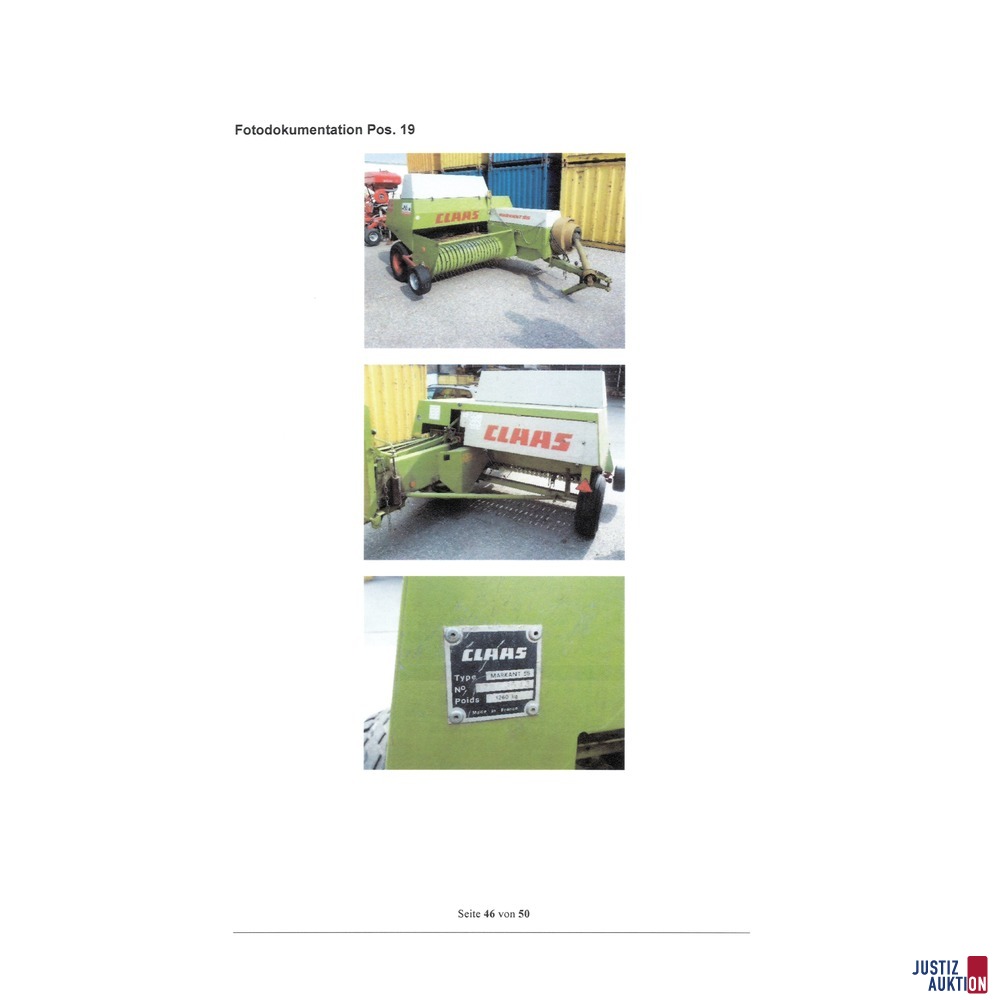 CLAAS Ballenpresse - Markant 55 - Hochdruckpresse