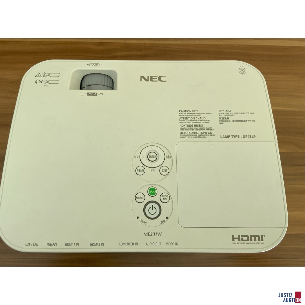 Beamer ACER oben