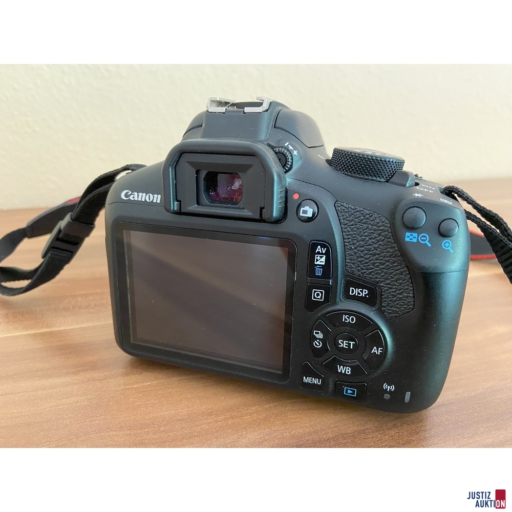 Spiegelreflexkamera Canon hinten