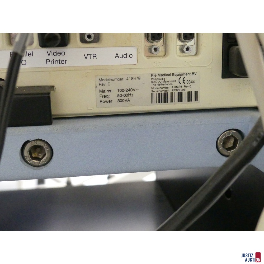 Typenschild Ultraschallgerät