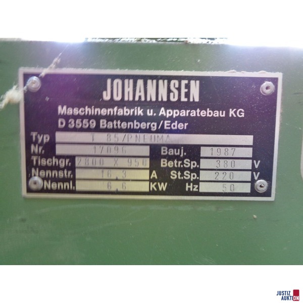 Typenschild Johannsen