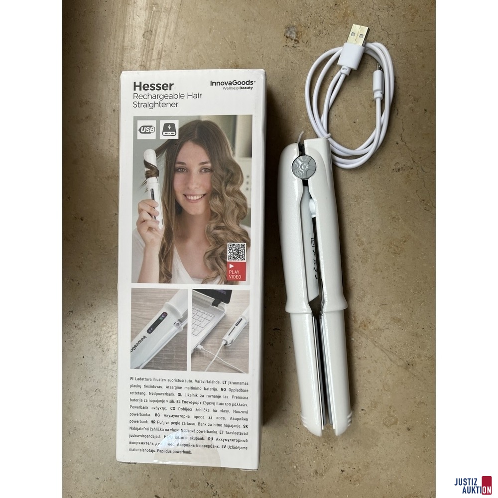 Hesser - Rechargeable Hair Straightener
