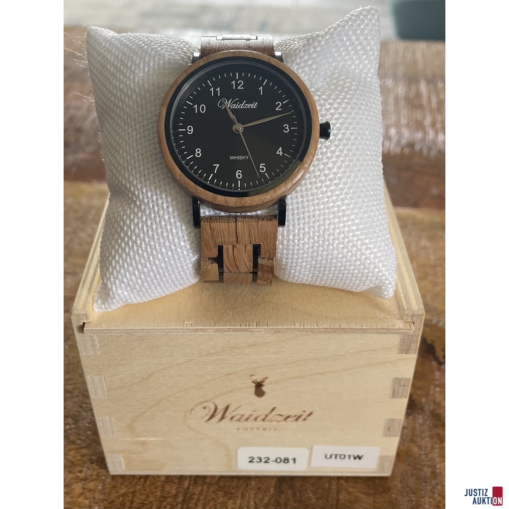 Black Whiskyfass Herrenuhr 2