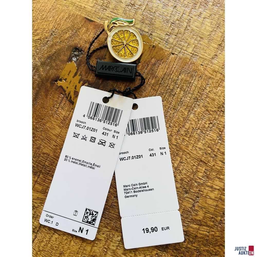 Marc Cain Brosche Lemon