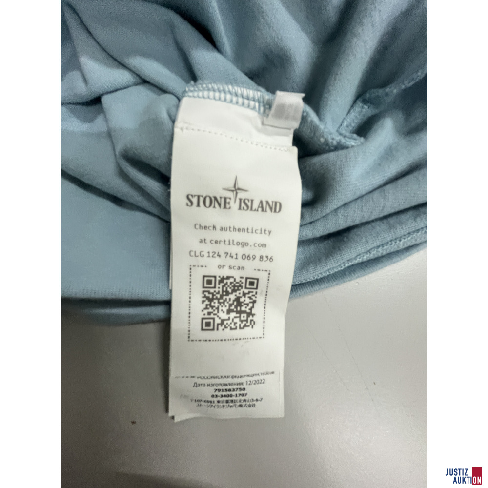 V43/26 Stone Island Fleece Sweatshirt Größe M – foto 3 – kavel bij Justiz-Auktion, Frankfurt am Main