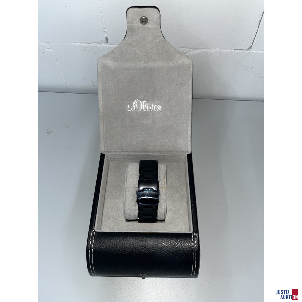 V51/26 - s.Oliver Herren-Armbanduhr mit Originalbox – foto 3 – kavel bij Justiz-Auktion, Frankfurt am Main