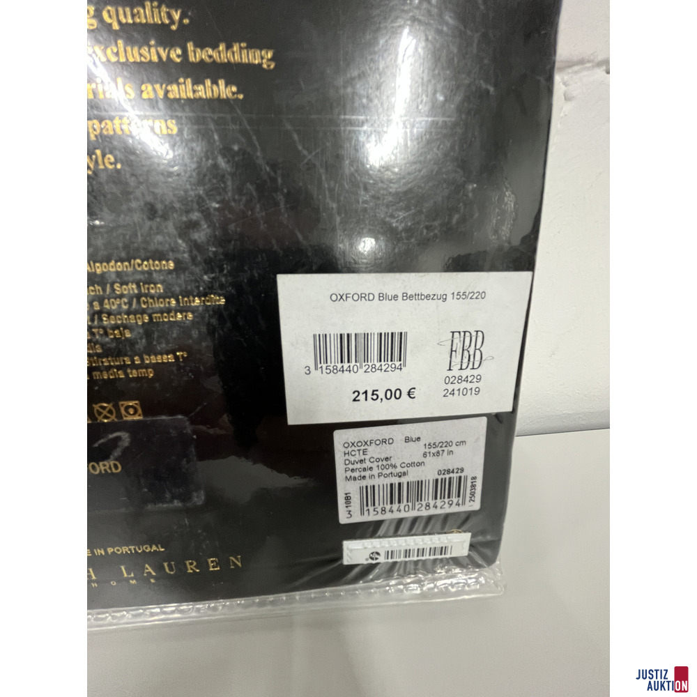 V95/26 - Ralph Lauren Oxford Bettbezug 155x220 cm – foto 3 – kavel bij Justiz-Auktion, Frankfurt am Main