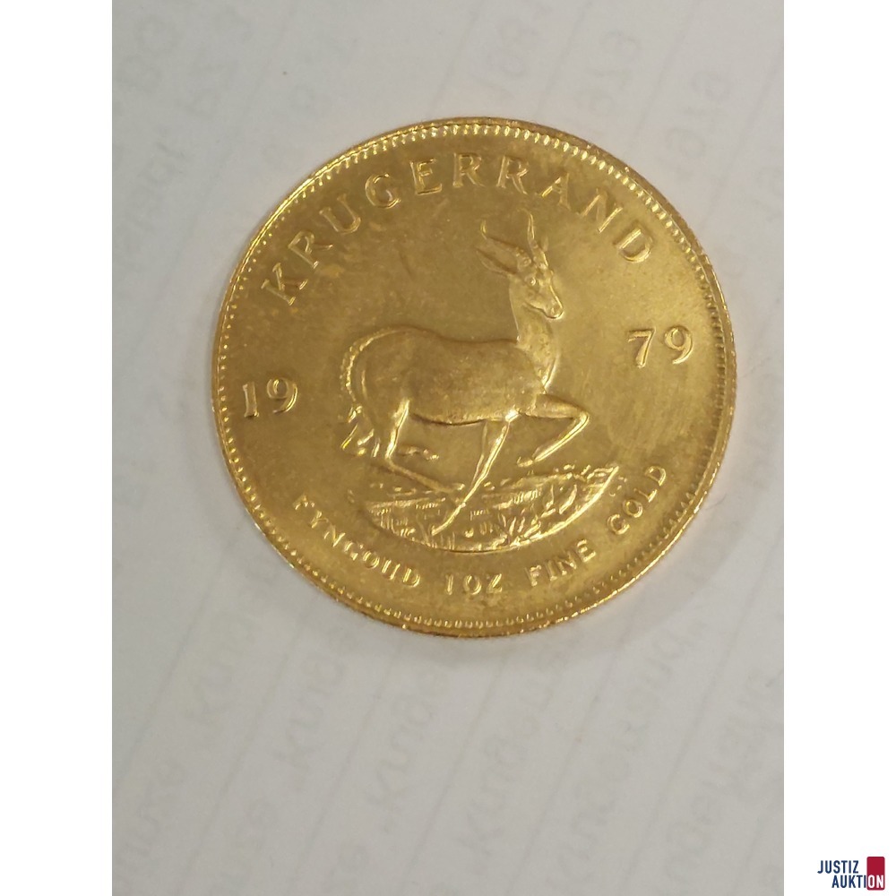 S&uuml;dafrika Krugerrand Gold zu 1 Unze 1979