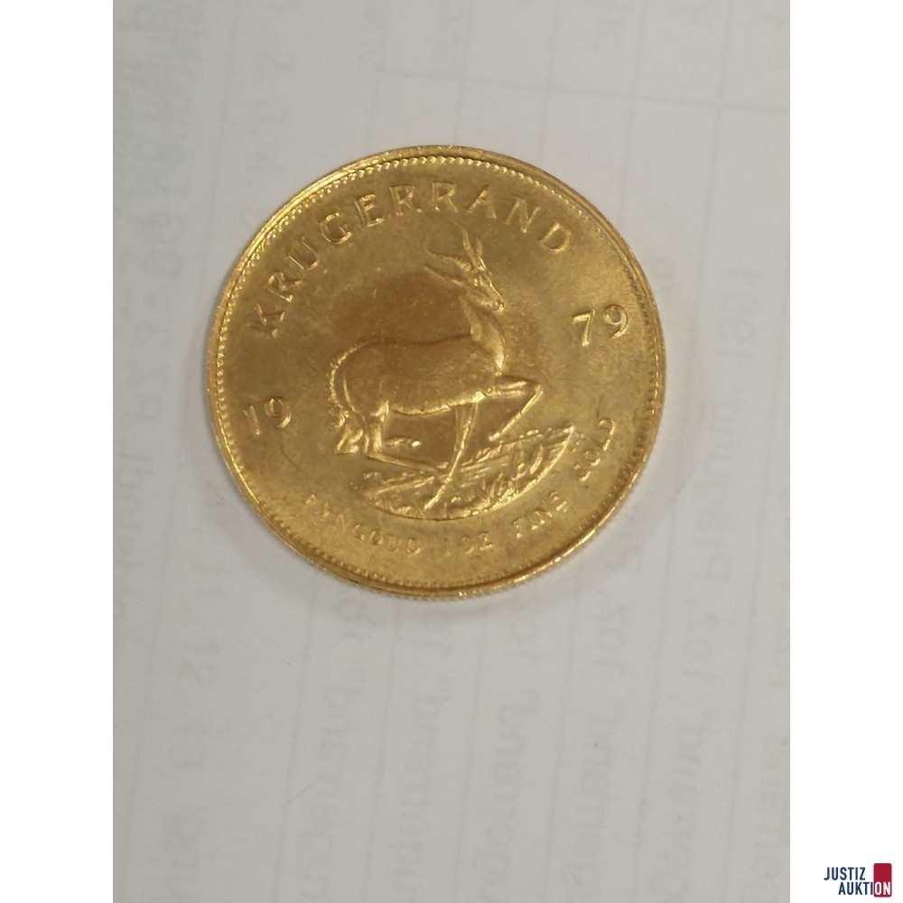 S&uuml;dafrika Krugerrand Gold zu 1 Unze 1979