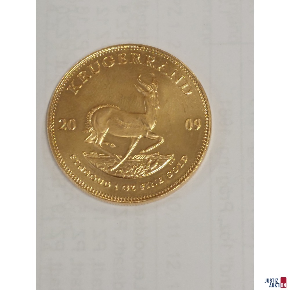 S&uuml;dafrika Krugerrand Gold zu 1 Unze 2009