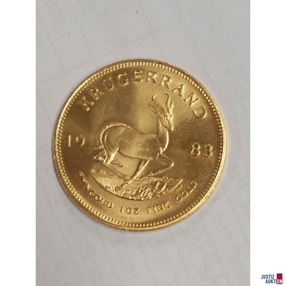 S&uuml;dafrika Krugerrand Gold zu 1 Unze 1983