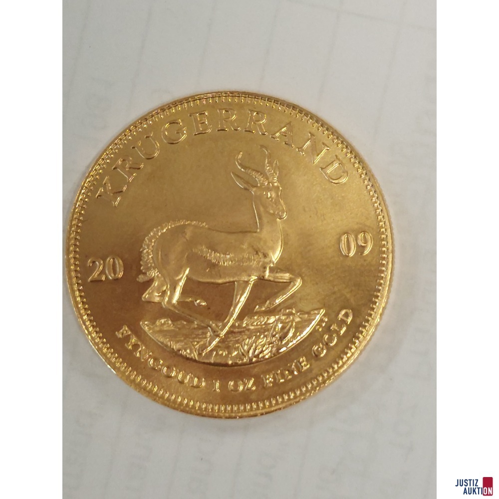 S&uuml;dafrika Krugerrand Gold zu 1 Unze 2009